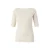 Dames T-shirt met vierkante hals van gestreepte viscose COMMA