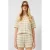 QS regular fit gestreepte blouse – geel