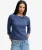 Athletic Essentials Pointelle Halve Mouw Top Blauw