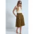 Hoge Taille Katoenen Poplin Capri Shorts