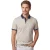 Baileys polo beige geprint katoen en elastaan