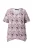 Ulla Popken Shirt  basaltgrijs / donkerlila / rosa