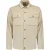 No Excess Overshirt Button Closure Fine Corduroy Stretch Cement