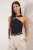TRENDYOLMİLLA Dames Zwart Effen Mouwloos Getailleerd Blouses