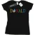 Disney Dames/Dames Donald Duck Letters Katoenen T-Shirt (Zwart)