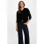 Morgan gebreid vest – zwart