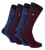 4-pack Heren Katoenen Dress Socks | Spirit Square Geweven Sokken