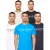 Henleys Heren Henyfront T-Shirt (5-pack) (Zwart/Blauw/Wit/Licht Beige/Donkerblauw)