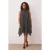 Curve Dames Midi Mouwloze Casual A-lijn Jurken met Polka Dot-print, Plus Size