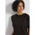 Street One Dames Shirt met vleermuisprint in Zwart