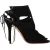 Aquazzura Sexy Thing Cutout Sandalenhakken in Zwart Suède