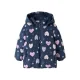 NAME IT MINI winterjas met hartjes – blauw