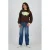 Raizzed high waist wide leg jeans dark blue denim