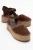 Viba Leren Espadrille Platform Sleehak Sandalen (Dames)
