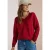 Trui met V-hals in two-tone-look