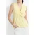 French Connection Candice Satin Bow Tie Up Top Mellow Yellow