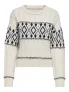 Only Onlmarent L/s Pullover Knt Noos 15314887 Trui Cloud Dancer Black