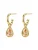 Hey Happiness Oorbellen ‘January Birthstone’  goud
