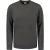 No Excess Pullover Crewneck Square Knit Dark Grey