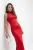 TRENDYOLMİLLA Dames Rood Effen Maxi Mouwloos Bodycon Jurken