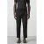 Mango Man slim casual broek met linnen zwart