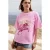 Oversized T-shirt met ronde hals en print