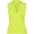 Mouwloze top met V-hals en gedrapeerde jersey – limoengroen