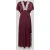 Jake*s Collection Maxi-jurk van viscose met kanten inzet