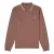 Fred Perry Herenpoloshirt met lange mouwen (Baksteen)