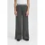 ICHI regular waist casual broek grijs melange