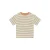 Daily7 gestreepte T-shirt beige met textuur