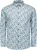 No Excess Overhemd Stretch Allover Printed Antraciet heren