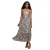 Maxi Gedrukt Bandeau Jurk Dama Goddiva