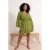Trendyol Curve Dames Groen Effen Kort / Mini Lang Strandkleding Skater Grote maten Jurk