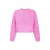 Another-Label katoenen cropped trui – roze