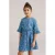 WE Fashion Blue Ridge spijkerjurk met hartjes medium blue denim