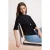 TRENDYOLMİLLA Dames Zwart Effen Kort Regular fit T-shirts