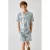 ONLY & SONS JUNIOR relaxed casual overhemd met textuur lichtblauw