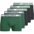 Jack & Jones Heren boxershorts trunks jacnolan 5-pack effen groen/donkerblauw