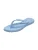 ILSE JACOBSEN Teenslipper ‘CHEERFUL’  lichtblauw / zilver