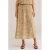 WE Fashion midi rok beige