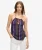 Beach Haltertop met Print Blauw