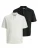 JACK & JONES Shirt ‘George’  zwart / wit