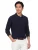 polo lange mouw Casa Moda donkerblauw