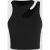 Asymmetrische Kraag Crop Top