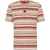 Hugo Heren Diragolino oversized T-shirt met gestreept logo (Roze/Wit)