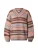 Monki Oversized trui  lichtblauw / chocoladebruin / pasteloranje