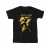 DC Comics Meisjes Zwart Adam Gouden Bout Borst Katoenen T-Shirt (Zwart)