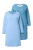 Ulla Popken Nachthemd  blauw / turquoise / azuur