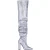 Marcell von Berlin Women S Glitter Overknees Silver